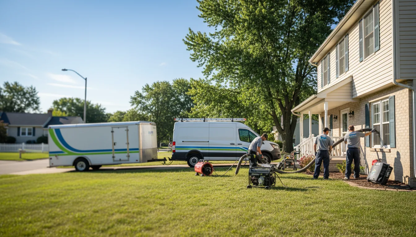 Flooded Basement Restoration And Cleanup With Repair in Pittsford, MI near me